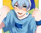 キャラクターデザイン 一枚絵 アイコン描かきます 可愛くかっこいいイラスト!等身からデフォルトまで全て描きます イメージ5