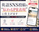 先着5件　英語SNS投稿“伝わる表現”に仕上げます その英語SNS投稿「伝わっていない」状態になっていませんか？ イメージ1