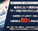 システムデータから経営管理資料を自動化します 毎月の加工・集計をボタン一発に！ イメージ1