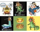 商用利用可◎親しみのあるキャラクターロゴを作ります 目を引く存在感と愛嬌があるロゴやキャラクターを描きます！ イメージ1