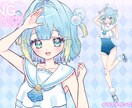 IRIAM・TRPG・配信用の立ち絵を制作します SD・表情差分1種プレゼント！ イメージ8
