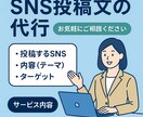 SNS投稿文をAIで作成します 最短即日！お店や個人の文章を整えます イメージ1