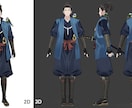 キャラデザから丸ごと対応3DVTuber制作します 修正無制限！MMD、パーフェクトフェイス、VRchat対応！ イメージ4