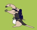 生き物に書き加えてクスッとできるイラスト描きます ありのままの生き物を生かしたオリジナルイラスト制作 イメージ5