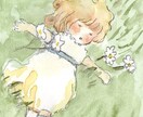 原画でお届け ₊ やわらかい水彩イラスト描きます ⌜ アナログの 世界にひとつだけの水彩ポートレート ⌟ イメージ10