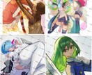 商用利用可！厚塗り系のイラストを制作します 【グッズ、一枚絵、配信サムネ、アイコンなどのイラスト制作】 イメージ6