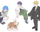 デフォルメイラスト！カラフルなイラストを提供します 様々な用途に使いやすい！かわいい、かっこいいキャラクターです イメージ2