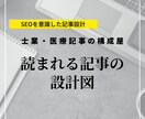 オウンドメディア・サイト向けの記事構成を行います 【士業・医療特化】検索意図から逆算する構成｜そのまま執筆OK イメージ1