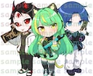 ミニキャラのイラスト描きます SNS、サムネ、グッズ用などかわいいミニキャラ描きます！① イメージ9