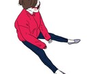 思い出の1枚をシンプルで味わい深いイラストにします SNSアイコンや待ち受け画像、プレゼントにおすすめです！ イメージ5