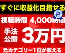 YouTube4000時間をこの価格で増加します 【再生時間/収益化目的】満枠でも対応・相談可能です！ イメージ1