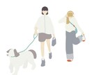 アイコンや挿絵に使いやすい人物イラストを作成します シンプルで分かりやすく、おしゃれなフラットイラスト。 イメージ3