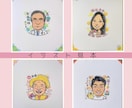 似顔絵作成　寄せ書き色紙にかわいい似顔絵書きます 卒業、退職、誕生日、結婚、送別会など、お世話になった方へ イメージ7