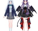 Facerig用のパーツ分けイラスト制作します Facerig対応！Vtuberデビューをお手伝いします！ イメージ2