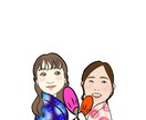 似顔絵や挿し絵のイラストなどいろいろ描きます ポップな似顔絵や挿絵やアイコンのイラスト描きます イメージ6