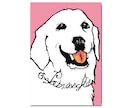 絵具で手書きの愛犬との特別な瞬間を描きます 世界でたった1枚の宝物をアートとして残しませんか？ イメージ1