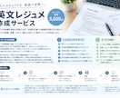 英文レジュメを作成します 英語が苦手な方でも大丈夫！強みをしっかりアピールします！ イメージ1