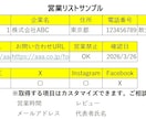 指定条件で高品質な営業リストを作成します 地域×業種で抽出！　すぐ使える営業リスト イメージ3