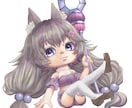 厚塗りでデフォルメキャラクター描きます 可愛い厚塗りイラストはいかがですか？ イメージ1