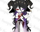 不穏・低彩度なミニキャラSDイラストをお描きします ✦グッズ制作・動画制作にご利用いただけるダークSDイラスト✦ イメージ6