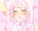 キラキラ可愛いアイコン制作します アイコンが必要な方へ貴方だけの可愛いイラスト制作します♪ イメージ3