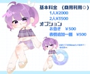 水着量産デフォルメイラスト描きます 夏に向けて可愛い水着イラストはどうですか！ イメージ2