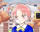 可愛い女の子イラスト描きます 入学式の女の子アイコン用透過あり イメージ1