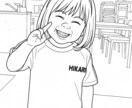 あなただけのオリジナル塗り絵を作成します 大切な写真を塗り絵に！思い出の1枚を塗り絵にしてお届けします イメージ3