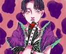 あなたの個性を詰め込んだイラストを描きます 「好き」「個性」「らしさ」を生かしたポップで可愛い似顔絵！ イメージ2