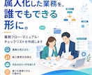 属人化した業務をマニュアル化します 誰でも見てわかる手順書に整理します イメージ1