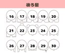 かわいいシンプルアイコンをセミオーダーで描きます インスタなどのSNSやブログにピッタリ！表情差分5点セット イメージ5