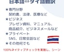 翻訳歴25年のプロがタイ⇔日の翻訳をいたします ネイティブチェック100％！タイ語のことなら何でもお任せ！ イメージ2