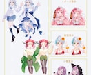 最短納品▶透明感のある立ち絵イラスト制作します TRPGや配信、オリジナルゲームなどに！ イメージ4