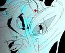 修正何回でも◎　暗い雰囲気のイラスト描きます 仄暗いキャラに合う絵を求めている方へ イメージ4