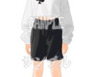 IRIAM用立ち絵描きます ジト目気味で可愛い子を描きます！ イメージ4