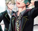 背景付き1枚絵制作します シチュエーションに合わせた背景とキャラを制作します イメージ2