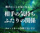 相手の気持ち、二人の関係の流れをタロットで占います このままいくとどうなっていきそうか、がわかります イメージ1