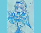 アナログで水彩イラスト描きます かわいいほわほわ水彩や闇を感じるイラスト！プレゼント用にも！ イメージ1