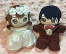 ウエディングのウェルカムぬい、製作いたします 一緒に一度の結婚式、お二人のぬいでブースに花を添えませんか？ イメージ1
