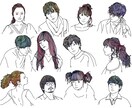 おしゃれでエモい似顔絵をご提供します 色付け、文字入れ、他オプション多数ご用意しております！ イメージ2