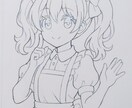 コピックでふんわり可愛い女の子を描きます 手描きの温かさを大切に仕上げるアナログ作品です イメージ4