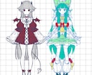 Live2D用のパーツ分けイラストを制作します あなただけの個性的で可愛いモデルを描きます イメージ7