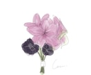 お花のイラスト描きます オーダーメイドでとっておきの１枚をお作りします イメージ2
