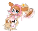 ほっぺが魅力的なかわいいイラスト描きます デフォルメも等身もお任せください！かわいく描きます！ イメージ4