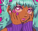 個性的でカラフルなイラストを描きます 個性的で可愛いイラストをご提示します！ イメージ2