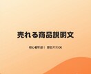 売れる商品説明文3件作成します 即日対応可・売れる文章を作成いたします。 イメージ1