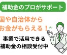 あなたの会社で活用できる補助金の相談に乗ります 小型から大型、マイナーなものまで幅広く採択実績があります イメージ1