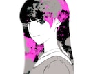 オシャレでモダンなアイコン制作します ✦似顔絵可✦差し色で印象付けるクールな仕上がり イメージ5