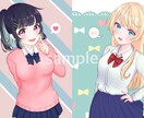 女の子のイラストを描きます ご希望に沿ったイラストをお描きします！気軽にお声がけ下さい！ イメージ5