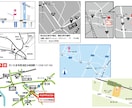 シンプルな見やすい地図、作成いたします チラシやお店の名刺カードの裏など、必要な地図お作りします。 イメージ3